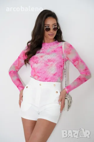 Елегантна дамска блуза от тюл Blake, 9цвята , снимка 2 - Блузи с дълъг ръкав и пуловери - 49779557