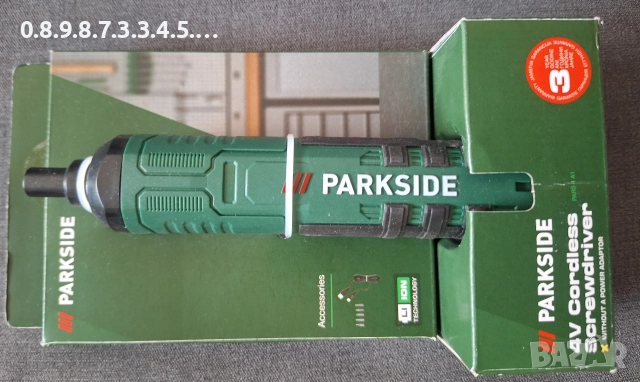 акумулаторна отвертка на Парксайд 4В Parkside PARS 4V 