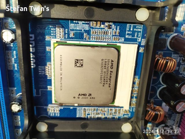 ✅ ASRock K8Upgrade - NF3 Socket 754 CPU + FAN AMD Sempron™ 2600 + 64bit , снимка 5 - Дънни платки - 46257839