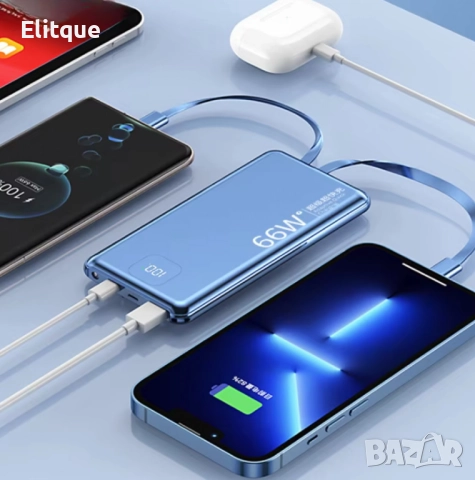 Преносима батерия 10000mAh 66W K-A110, снимка 5 - Друга електроника - 52820216