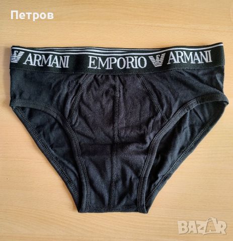 Мъжки слипове Emporio Armani 3 броя M, снимка 3 - Бельо - 45296923