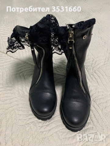 Дамски боти от естествена кожа