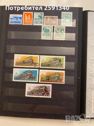 Класьор с  и Руски марки, снимка 6 - Филателия - 51786823