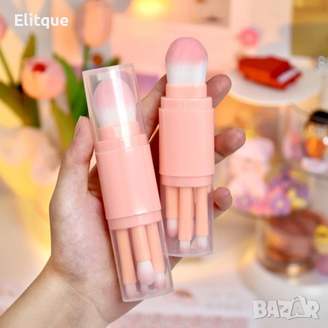 Комплект четки за грим 4в1, снимка 4 - Други - 52895385