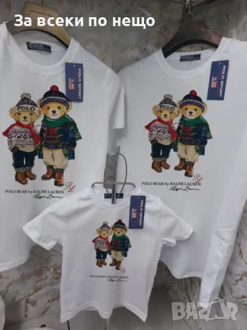 Коледна тениска за мама, татко и дете Polo Bear👚👕Детска тениска👚Дамска👕Мъжка Код LFS215, снимка 5 - Детски тениски и потници - 48255664