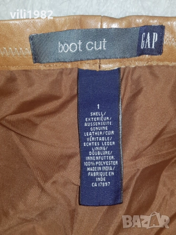 Нов Дамски Кожен Панталон Естествена Кожа GAP , снимка 4 - Панталони - 53519924
