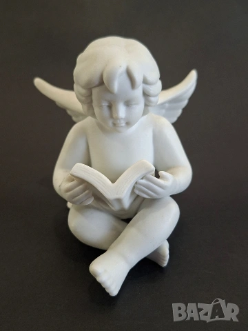 Порцеланов ангел с книга (10 см) - Rosenthal