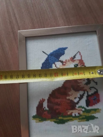 Комплект 3 гоблена с котки* Обща цена 50 лева, снимка 5 - Гоблени - 51046892