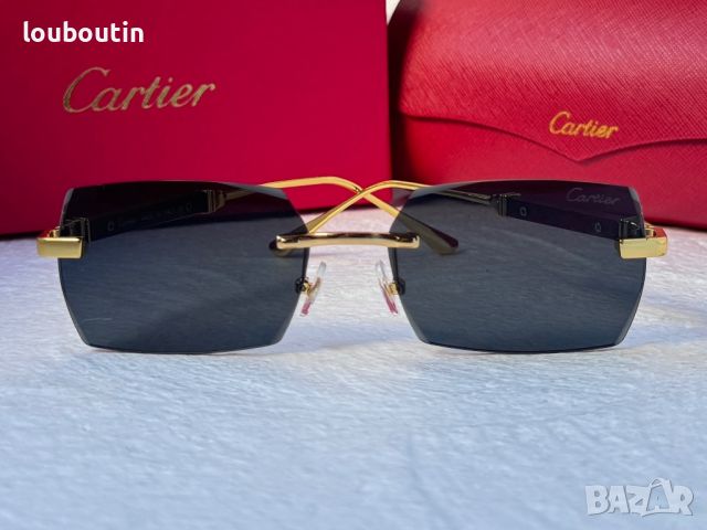 Cartier мъжки слънчеви очила с дървени дръжки , снимка 11 - Слънчеви и диоптрични очила - 46517569