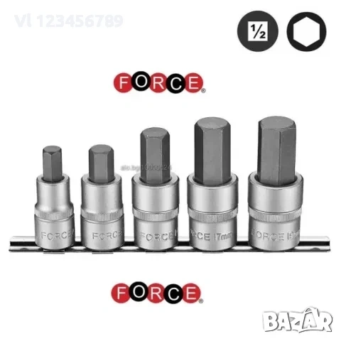 Вложки имбуси от 10мм до 19мм 1/2 5 части