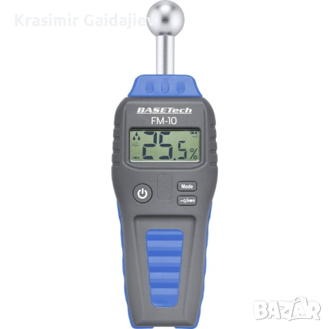 Basetech FM-10 Влагомер Диапазон на отчитане на влажността на сгради от 0,1 до 99,9 об.%