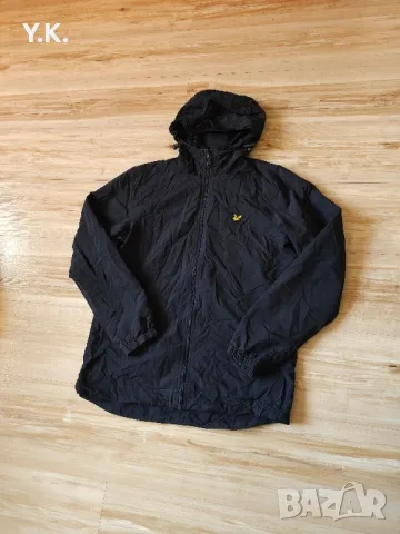 Оригинално мъжко яке Lyle & Scott Zip Through Hooded Jacket, снимка 2 - Якета - 49255236