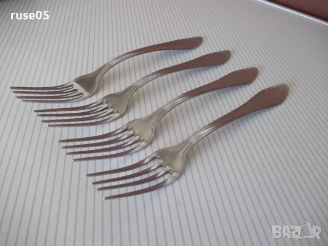 Лот от 4 бр. вилици от "Завод - П.Денев-Габрово", снимка 2 - Прибори за хранене, готвене и сервиране - 50367192