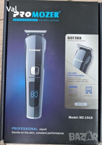 Машинка за подстригване и оформяне на коса PRO MOZER MZ-1918 - SHAV52, снимка 9 - Машинки за подстригване - 53761178