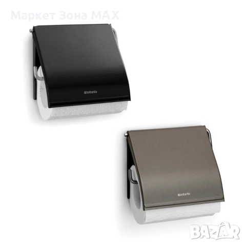 Държач за тоалетна хартия Brabantia ReNew Matt Black или Platinum, снимка 5 - Други стоки за дома - 52964638