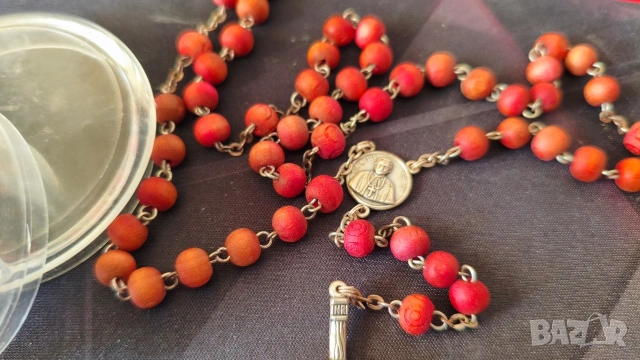 Ароматна католическа броеница (розариум) – Папа Бенедикт XVI, снимка 4 - Антикварни и старинни предмети - 53813265