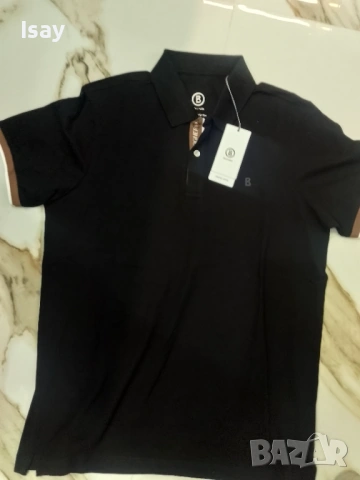 Мъжка тениска БОГНЕР Л последен размер в черен цвят , снимка 4 - Тениски - 53202750