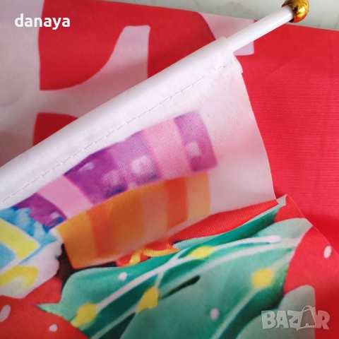 6125 Висящ коледен банер украса за врата Merry Christmas, 175x30cm, снимка 4 - Декорация за дома - 51874154