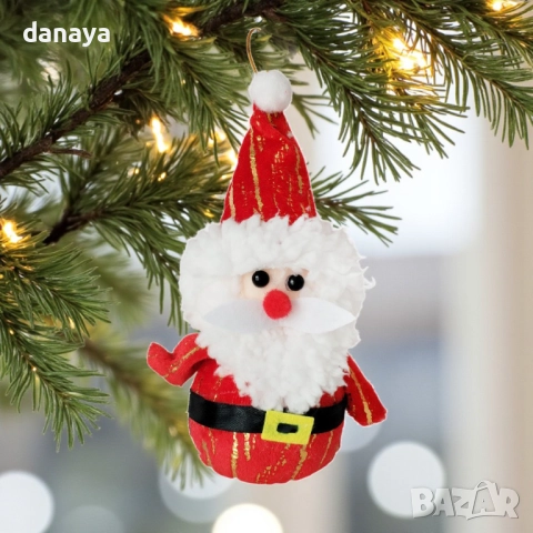 6201 Коледна фигурка Дядо Коледа за окачване, 17 см