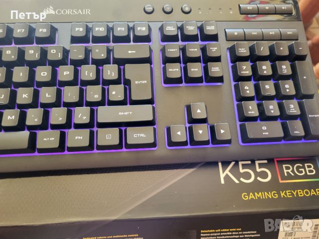 Клавиатура Corsair K55 RGB PRO, снимка 9 - Клавиатури и мишки - 46124991