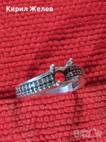 СРЕБЪРЕН ПРЪСТЕН Тип ГОДЕЖЕН СРЕБРО 925 с ЦИРКОНИ и ГНЕЗДО За ВГРАЖДАНЕ на СКЪПОЦЕНЕН КАМЪК 49719, снимка 11 - Пръстени - 49757633