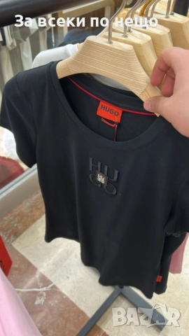 Hugo Boss Дамска Тениска👚Дамска Блуза С Къс Ръкав - Различни Цветове Код E. Fashion-81, снимка 2 - Тениски - 53933724