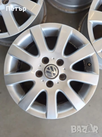 ОРИГИНАЛНИ АЛУМИНИЕВИ ДЖАНТИ ЗА ФОЛСВАГЕН -5Х112Х57-15 цола, снимка 5 - Гуми и джанти - 50700092