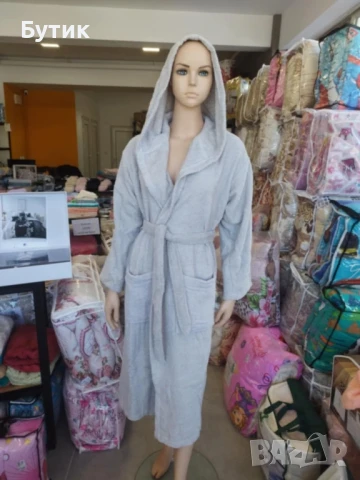 ПРОМО пакет 

Халат за баня + ПЛАЖНА кърпа 
М Л ХЛ ХХЛ ХХХЛ 100% памук, снимка 1
