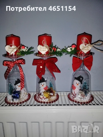коледни свещници , снимка 7 - Коледни подаръци - 52577763
