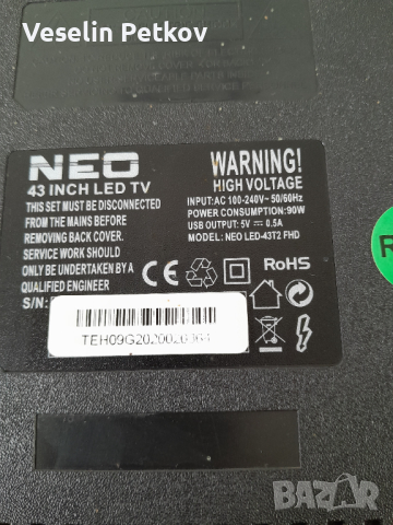 NEO LED -43T2 FHD, снимка 1 - Части и Платки - 45057541