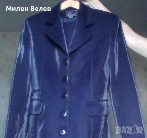 Официално Дамско сако Ново ,цвят син , снимка 3 - Костюми - 50538902