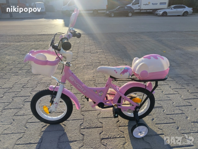BYOX Велосипед 12" 1202 розов, снимка 10 - Велосипеди - 53759019