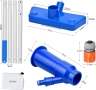 Прахосмукачка за басейн, с четка и 4 подвижни алуминиеви пръта, 143 см, снимка 6