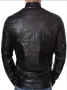Мъжко черно  кожено яке , снимка 5