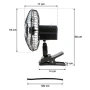 Вентилатор Automat-12V, Черен, С щипка, снимка 5