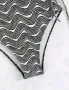 Дамски бански в черно и бяло , снимка 7