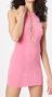  NLYONE L Розова еластична рокля , снимка 1 - Рокли - 45775268