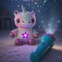 Плюшена играчка с нощна лампа 2в1 + детски фенер-проектор със светлинни картинки , снимка 1