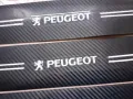 Топ цена за 5 броя стикери за прагове и броня с бяло лого и надпис Peugeot Пежо, снимка 9