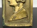 Юбилейна бронзова плоча на кралица - Астрид Шведска. №5553, снимка 4