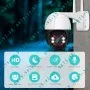 iCSee 8MP Куполна PTZ IP CAMERA WiFi Външна ВОДОУСТОЙЧИВА камера Wi-Fi, снимка 7
