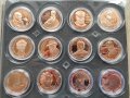 Пълен лот медни монети БНБ от серия Български творци, снимка 2