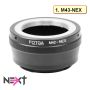 Преходник FOTGA за SONY e-mount / NEX / СОНИ - M42, M39, EF-S, LM, снимка 1