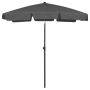 vidaXL Плажен чадър антрацит 180x120 см(SKU:314721, снимка 1 - Градински мебели, декорация  - 45552292