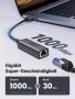 UGREEN USB-C Адаптер за Етернет, 1 Гигабит, Черен, снимка 4