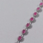 сребърна гривна с естествен розов топаз, снимка 11