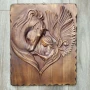 Релефно дървено пано , снимка 5