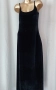 L Дълга черна рокля, снимка 4
