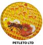 HONEY с Цветя и Пчеличка - Атрактивни капачки за буркани с пчелен мед, снимка 1 - За пчели - 46018489
