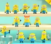 12 бр миньоните Minions миньони пластмасови фигурки играчки за игра и украса на торта фигурка, снимка 1